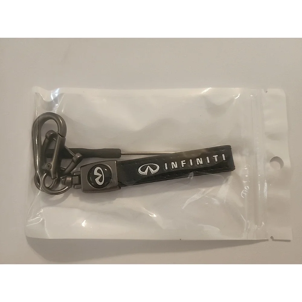 Infiniti Luxury Leather Keychain Keyring‎ Infiniti Logo